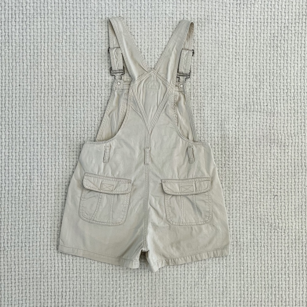 SOLD Vintage 90’s No Boundaries Cream Denim Overalls - Picture 3 of 8